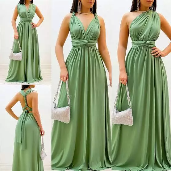 wistlefashion Vestido longo MultiFormas Madrinhas Casamento Festas Cores 40% desconto frete gratis - Imagem 3